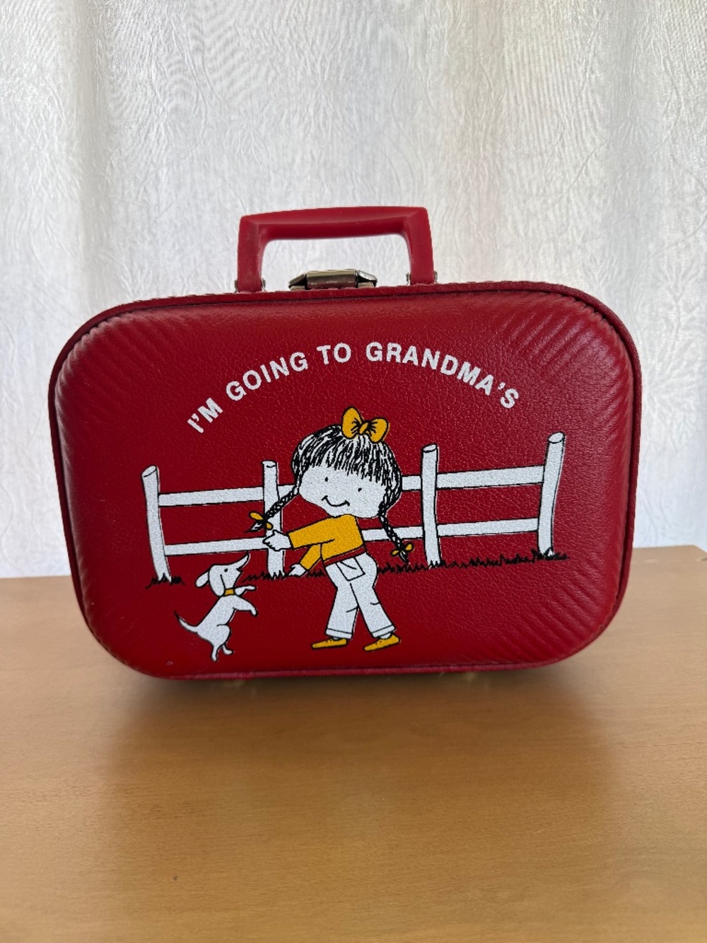 Vintage “Going to Grandmas” suitcase